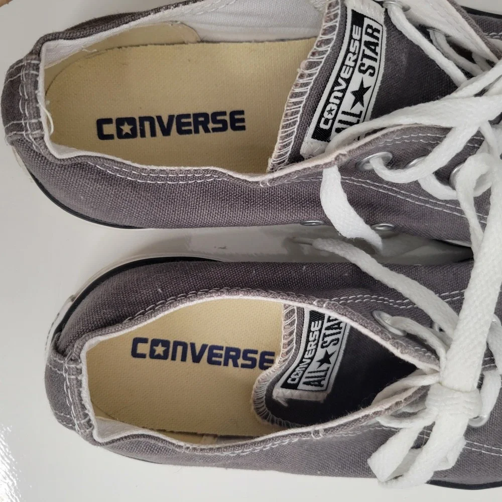 Converse Chuck Taylor All Star Unisex 6M‎ 8W Gray Low Top Canvas Sneakers 1J794 - Picture 5 of 14